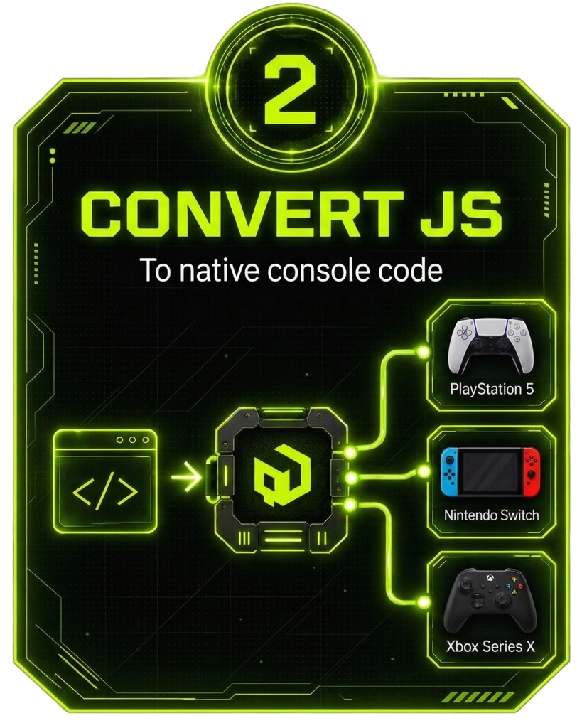 Step 2: CONVERT JS - To native console code